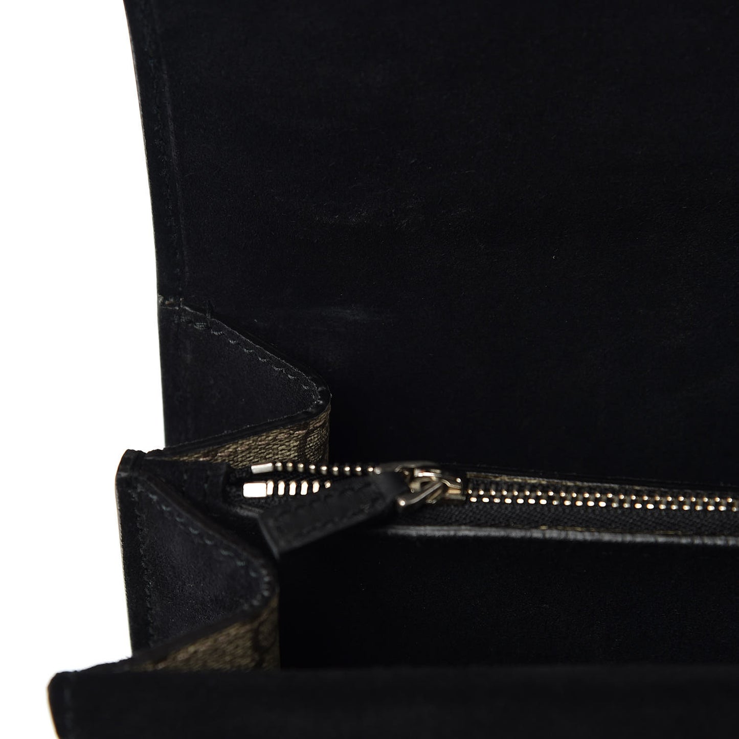 GG Supreme Monogram Medium Dionysus Shoulder Bag Black