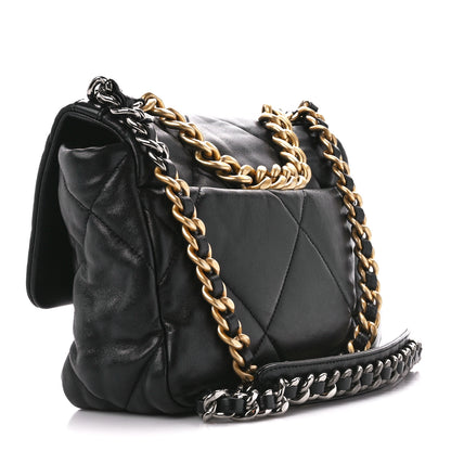 Chanel Lambskin Quilted Medium Chanel 19 Flap Black 3 of 10