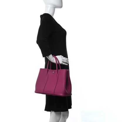 Hermes Vache Country Garden Party 30 TPM Rose Pourpre 2 of 9