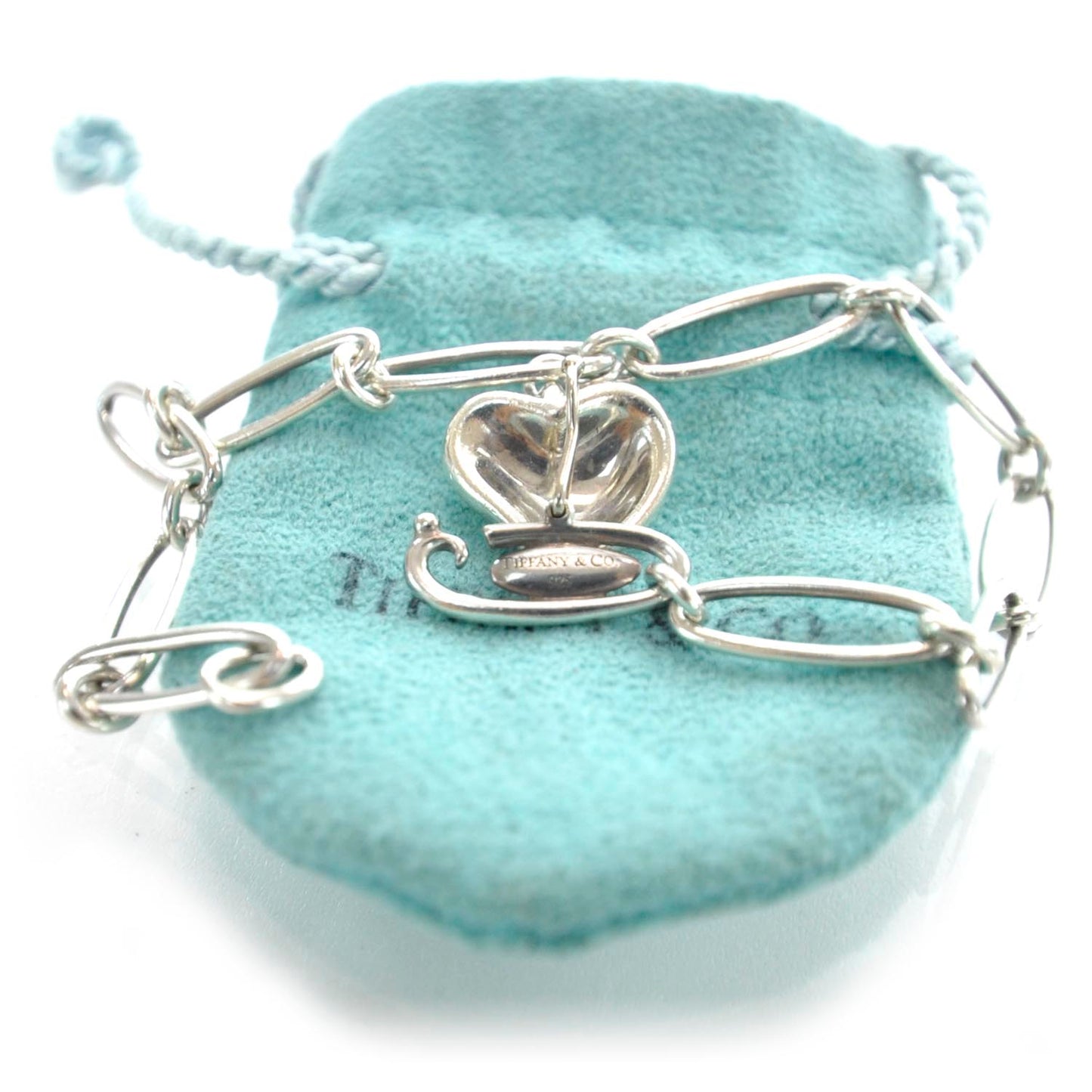 Sterling Silver Elsa Peretti Full Heart Bracelet
