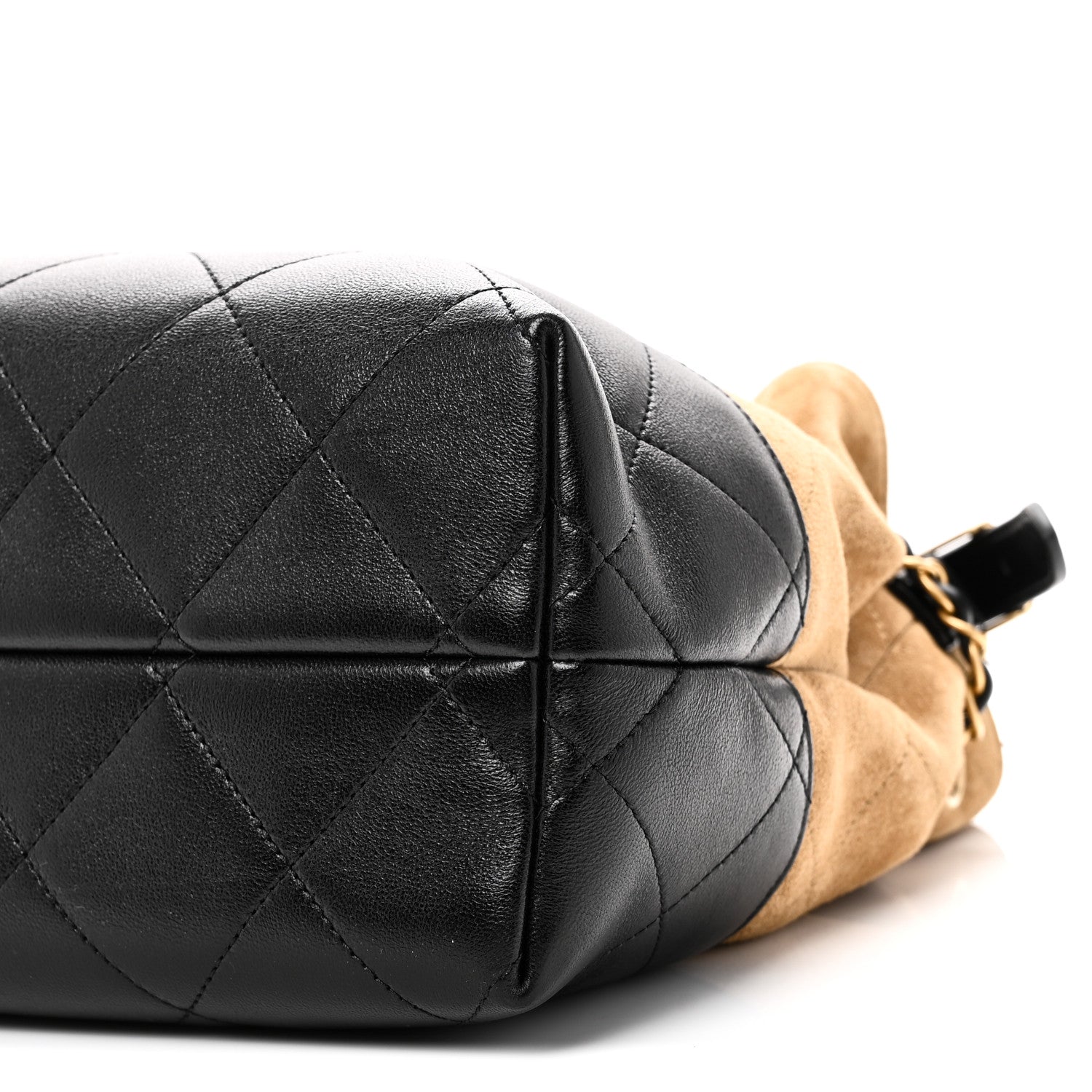 Chanel Suede Calfskin Shiny Lambskin Quilted Small Coco Base