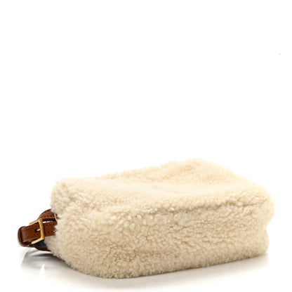 Saint Laurent Shearling Monogram Lou Belt Bag Beige 4 of 11