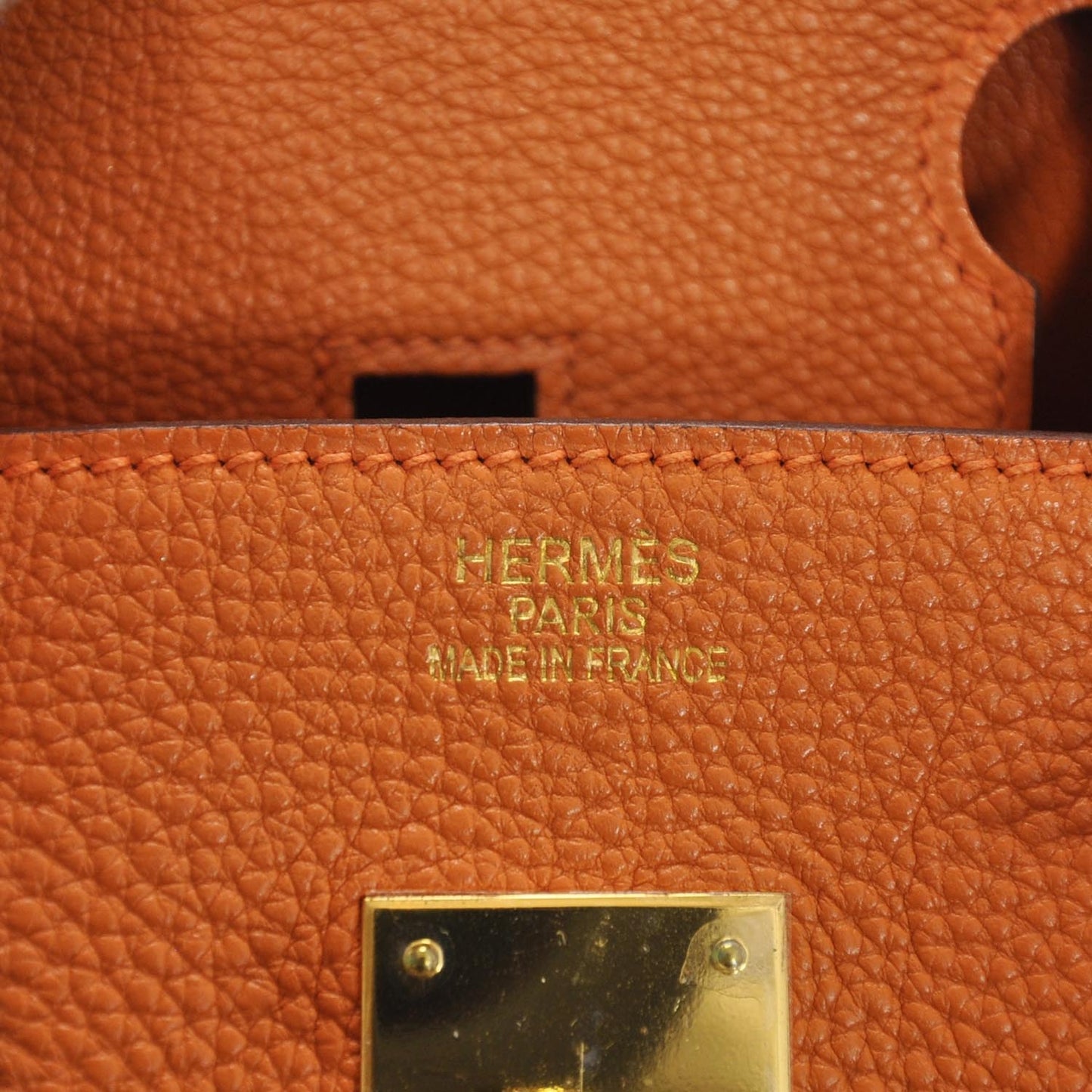 Togo Birkin 35 Orange