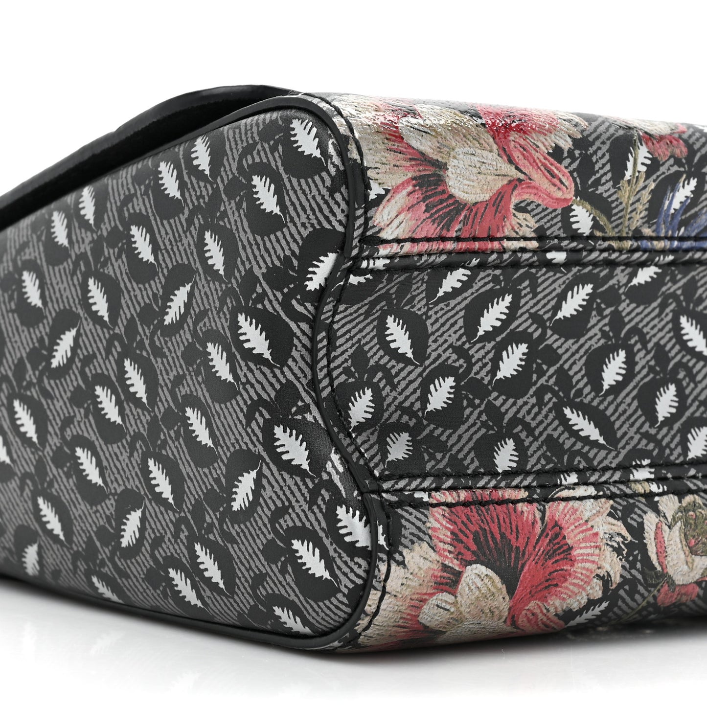 Calfskin Printed Twist Shoulder Bag MM Multicolor
