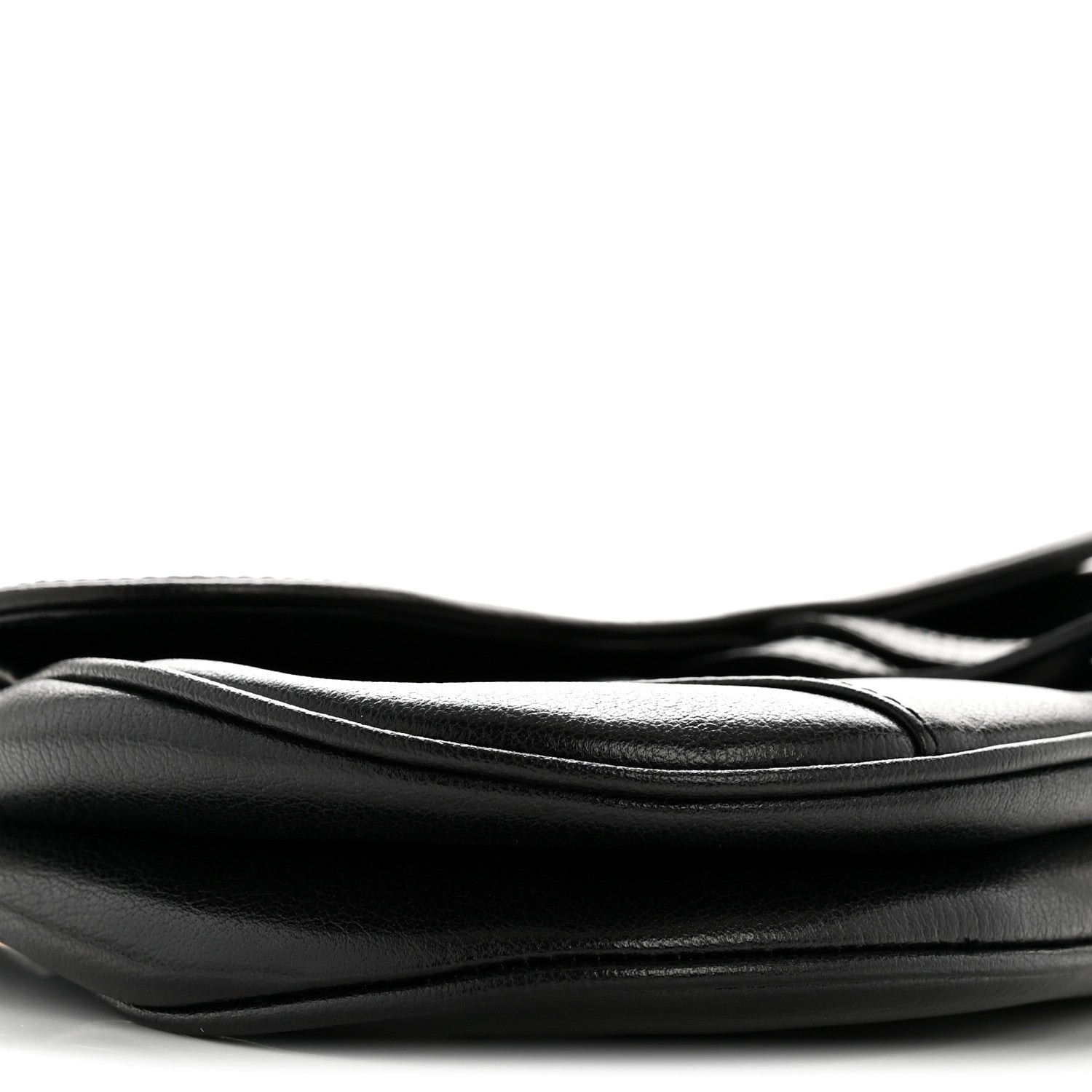 Christian Dior Shiny Goatskin  Saddle Bag Black 9 of 16
