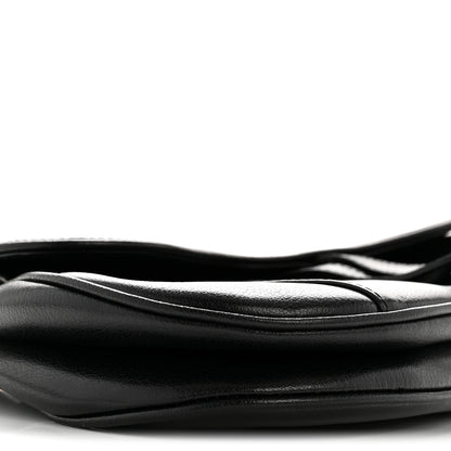 Christian Dior Shiny Goatskin  Saddle Bag Black 9 of 16