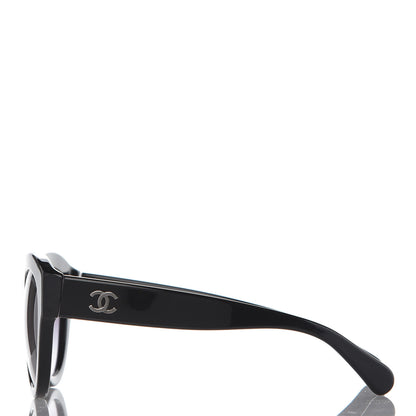 Chanel Acetate Butterfly Sunglasses 5371 Black 2 of 8