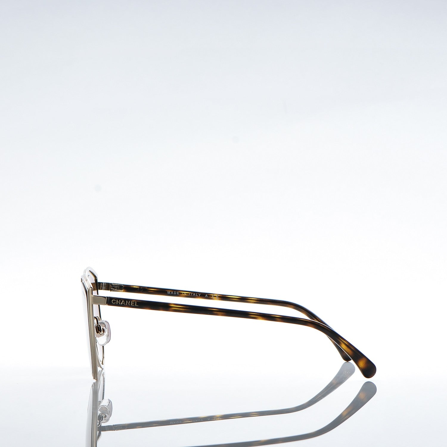 Chanel Metal Cat Eye Sunglasses 4222 Gold 3 of 9