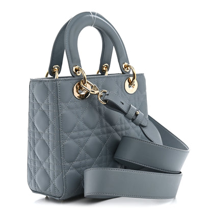 Christian Dior Lambskin Cannage Small My ABCDior Lady Dior Cloud Blue 2 of 8