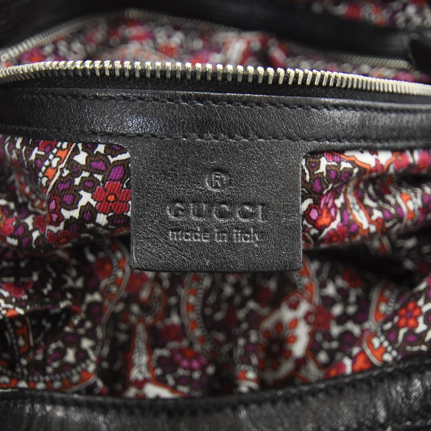 Gucci Leather Large Indy Top Handle Hobo Black 8 of 8