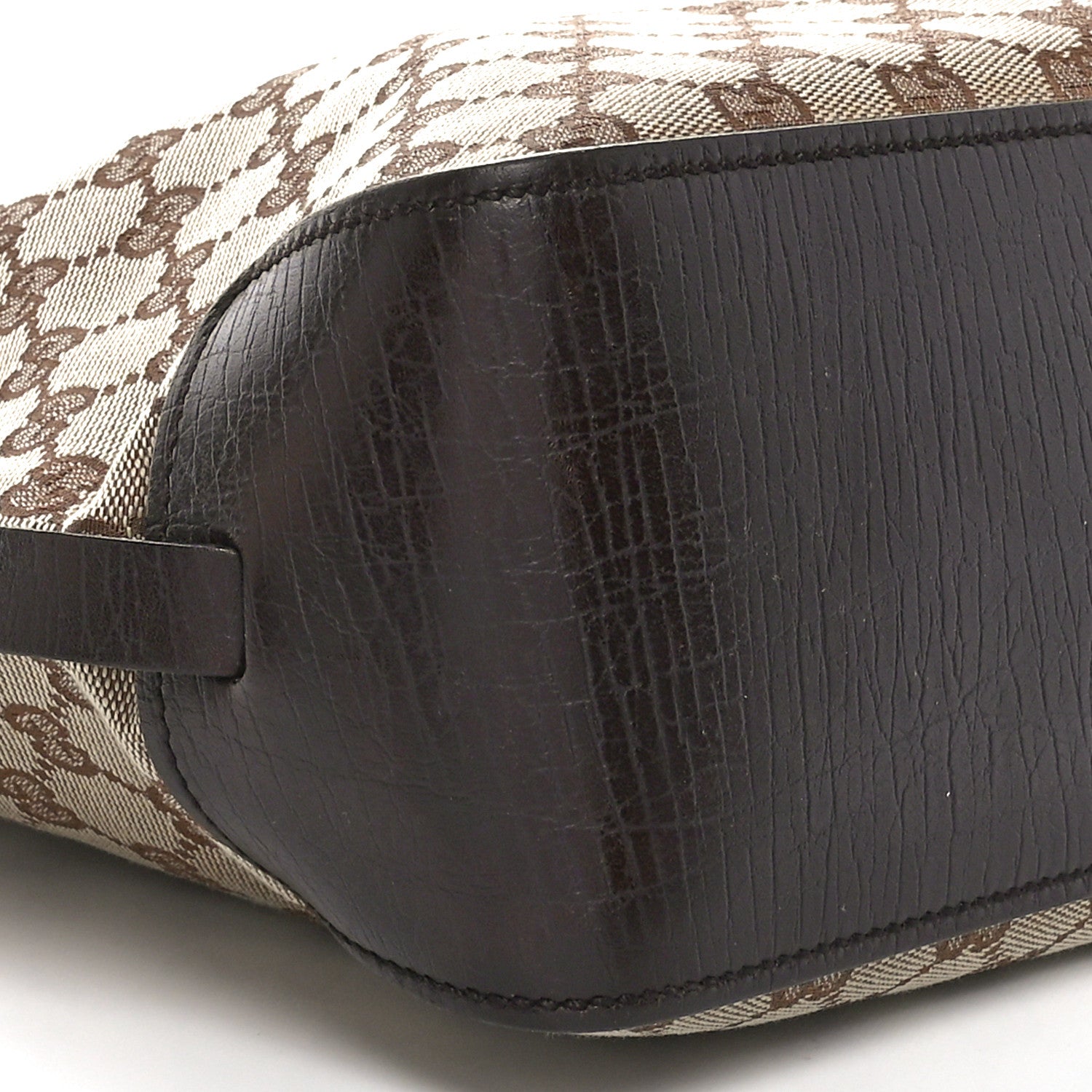 Gucci Monogram Small Bucket Tote Dark Brown 9 of 10