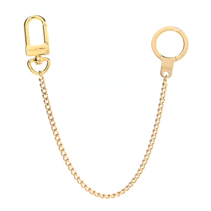 Louis Vuitton Metal Pochette Extender Key Ring Chain Gold 1 of 3