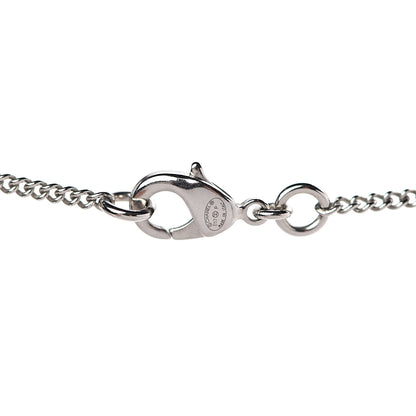 Chanel Crystal CC Bow Necklace Silver Black 5 of 5