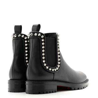 Christian Louboutin Nappa Spiked Capahutta Flat Chelsea Boots 40.5 Black 4 of 9