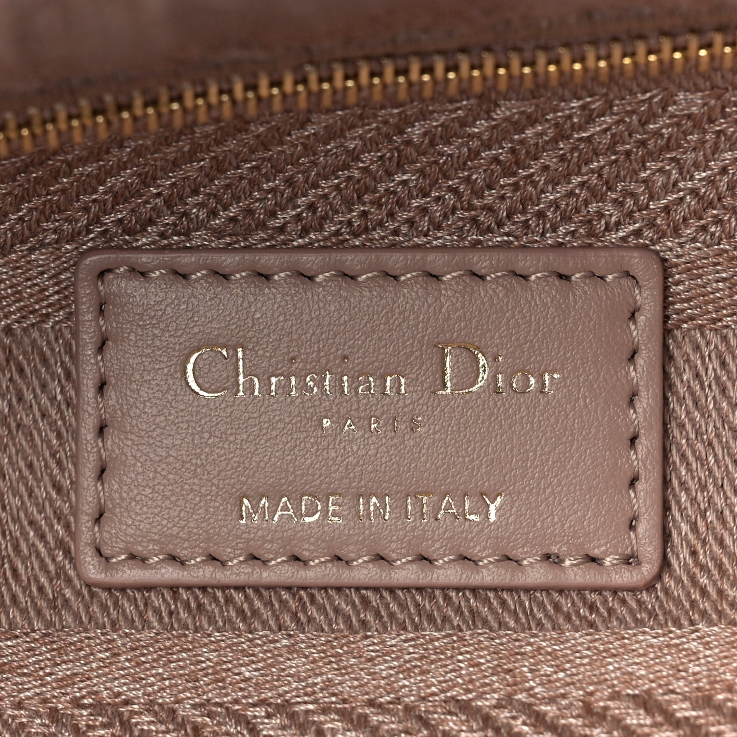 Canvas Embroidered Cannage Medium Lady D-Lite Pink