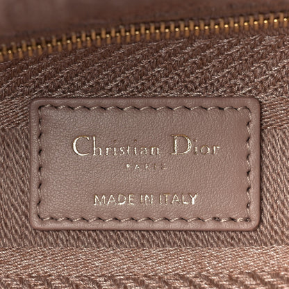 Christian Dior Canvas Embroidered Cannage Medium Lady D-Lite Pink 6 of 8