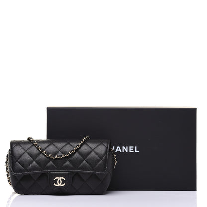 Chanel Caviar Quilted Glasses Case With Chain Black 14 of 14