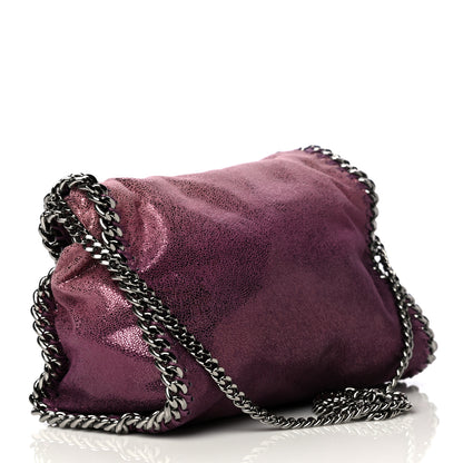 Stella McCartney Metallic Shaggy Deer Degrade Mini Falabella Fold Over Tote 2 of 4