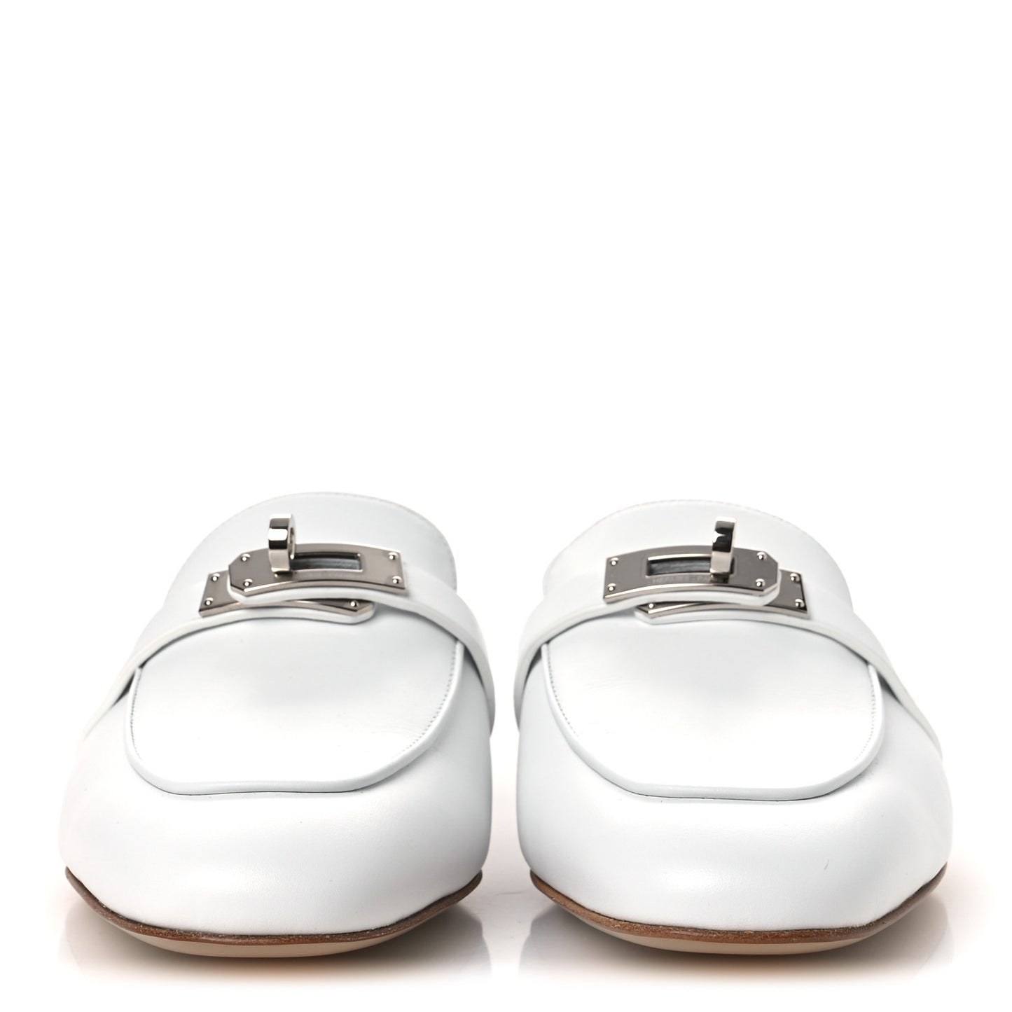 Calfskin Oz Mules 38 White