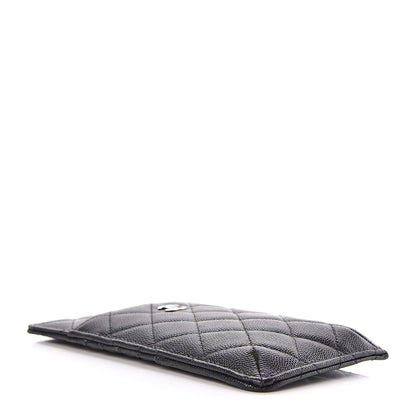 Chanel Caviar Quilted Classic Flat Wallet Pouch Black 4 of 8
