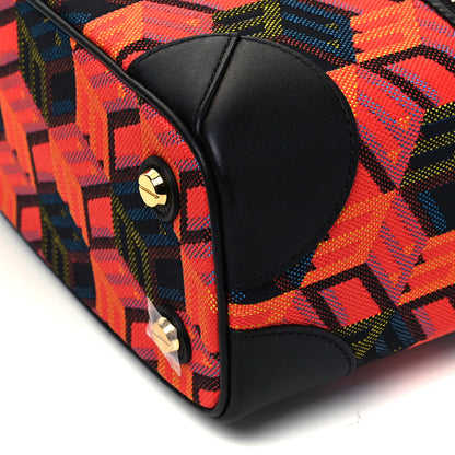 MCM Jacquard Cubic Monogram Rockstar Small Vanity Case Multicolor 7 of 7