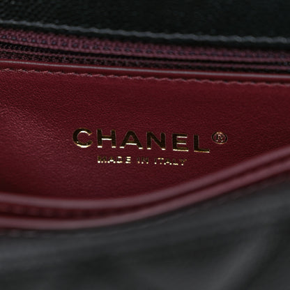 Chanel Caviar Quilted Mini Coco Chain Handle Flap Black 6 of 11