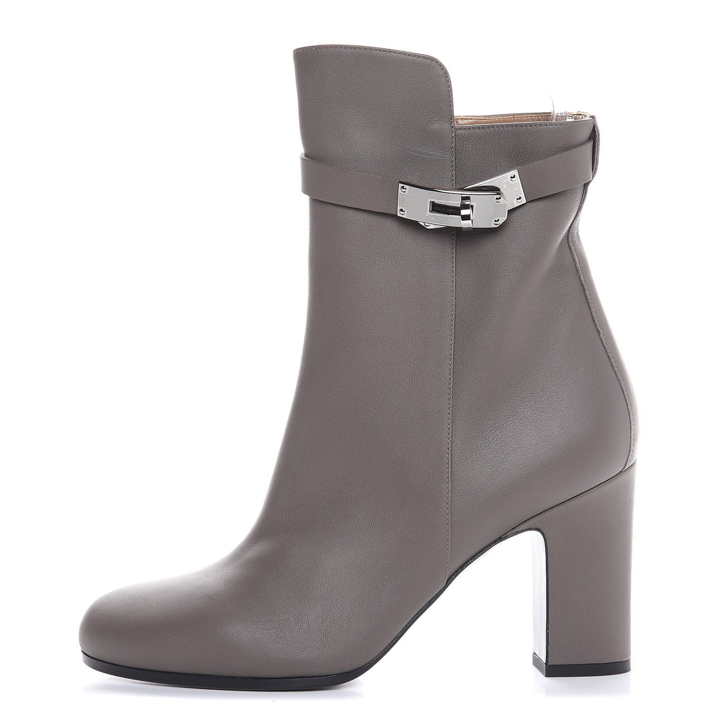 Calfskin Joueuse Ankle Boots 38.5 Etain