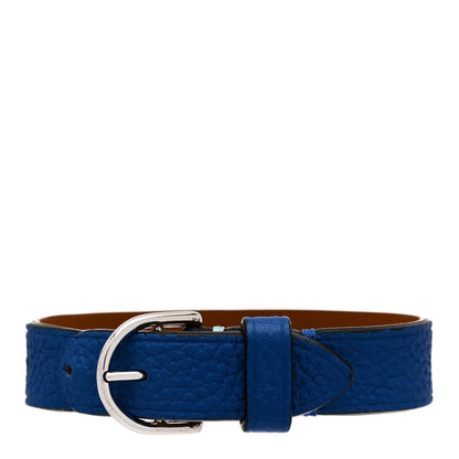 Tiffany Sterling Silver Leather Return to Tiffany Single Wrap Bracelet Cobalt Blue 2 of 5