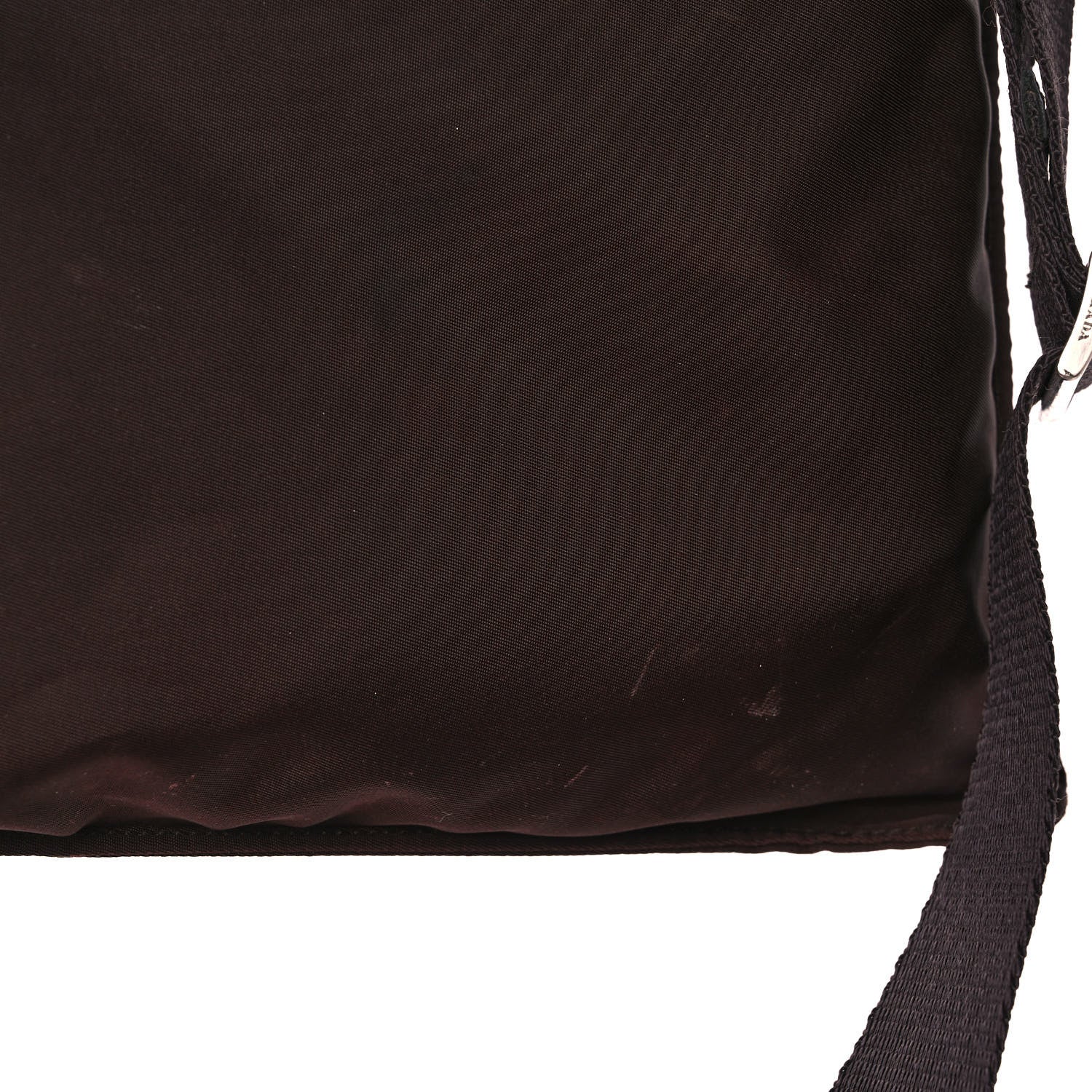 Prada Nylon Flat Messenger Bag Brown 13 of 15