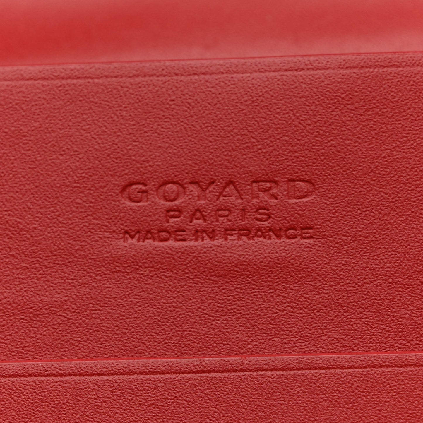Goyardine Richelieu Wallet Red