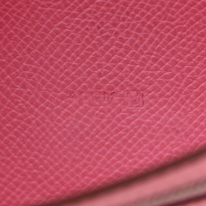 Hermes Epsom Bearn Gusset Wallet 5P Pink 7 of 11