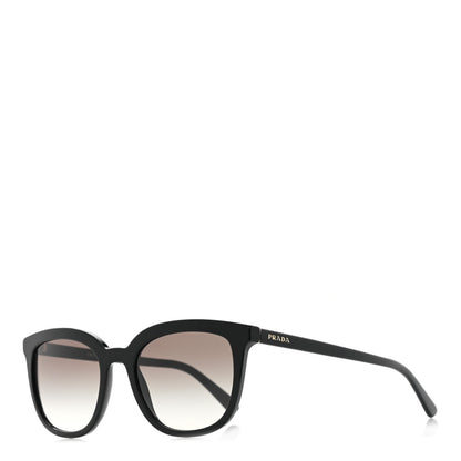 Prada Acetate Pillow Cat Eye Sunglasses SPR 03X Black 1 of 8