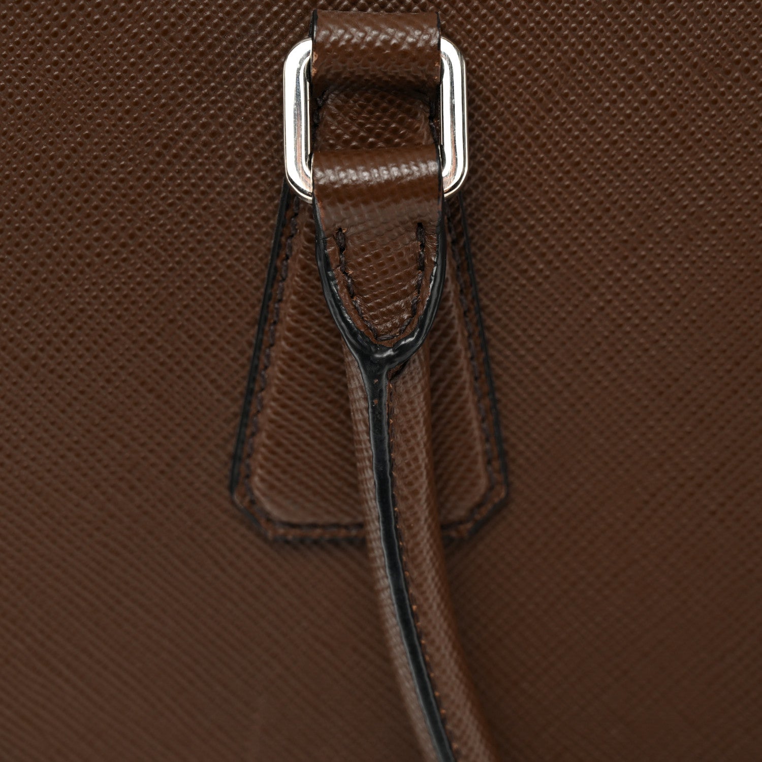 Prada Saffiano Travel Briefcase Cacao 10 of 10