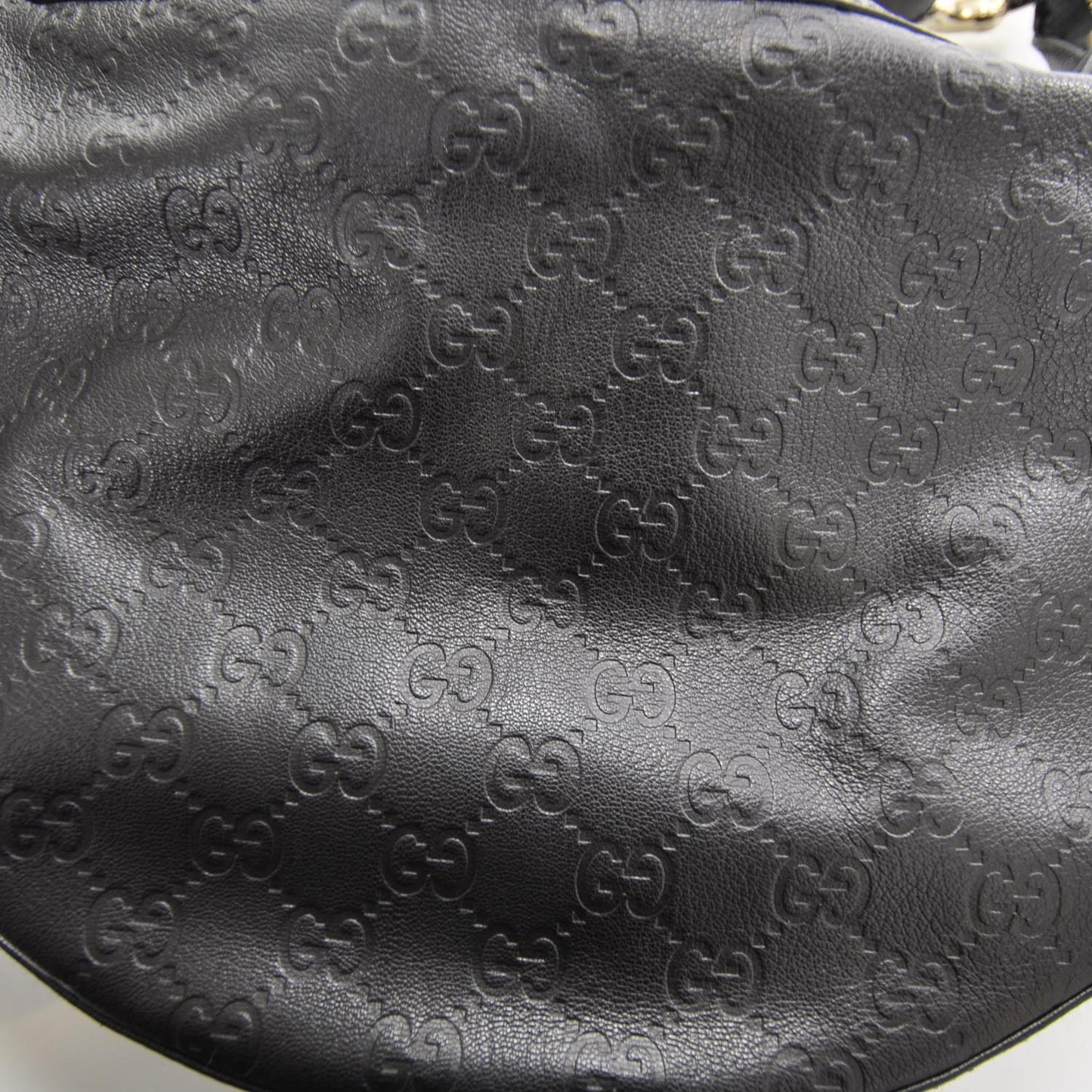 Guccissima Half Moon Bamboo Ring Hobo