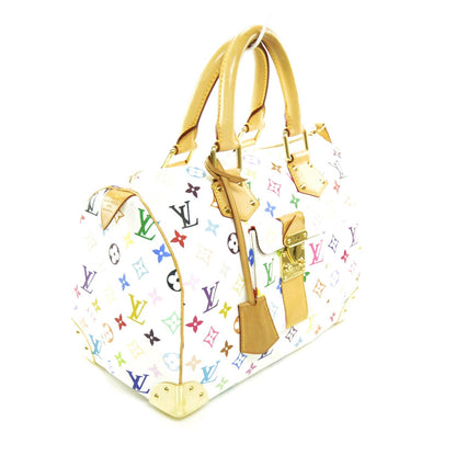 Louis Vuitton Monogram Multicolor Speedy 30 White 3 of 9