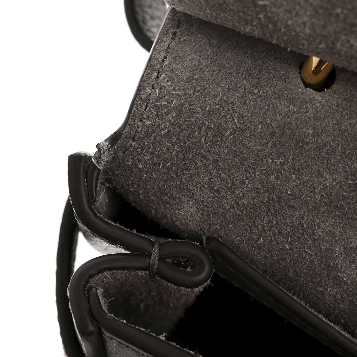 Mulberry Small Classic Grain Calfskin Small Amberley Satchel Charcoal 12 of 15