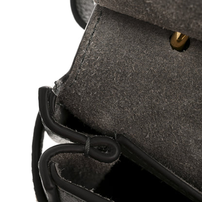 Mulberry Small Classic Grain Calfskin Small Amberley Satchel Charcoal 12 of 15