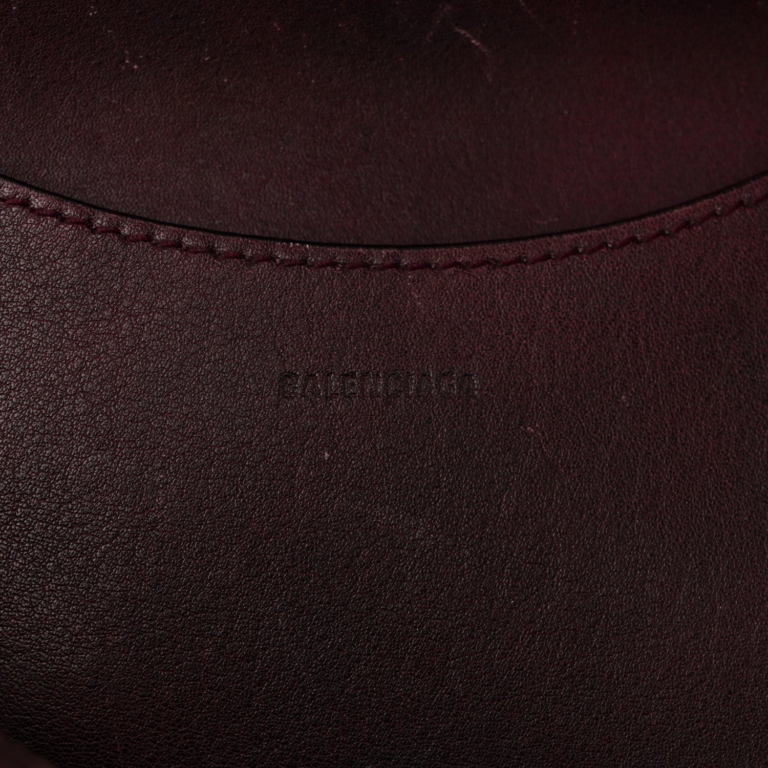 Balenciaga Used Calfskin Rust Hardware Neo Classic City Burgundy 6 of 15