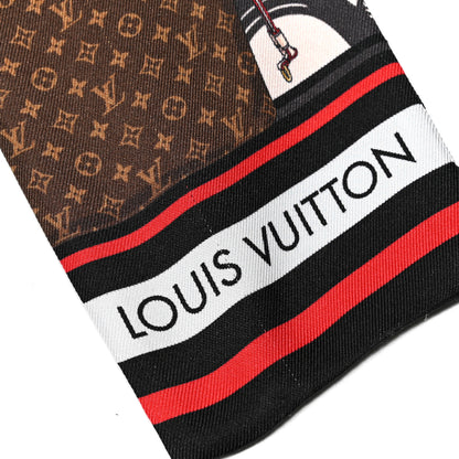 Louis Vuitton Silk Monogram Skyline Bandeau Marron 5 of 5