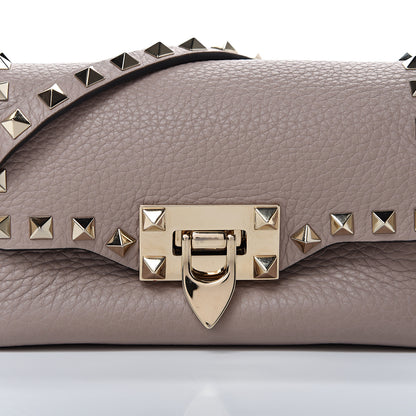 Valentino Garavani Pebbled Calfskin Mini Rockstud Crossbody Bag Poudre 6 of 8