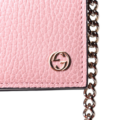 Gucci Dollar Calfskin Medium Betty Chain Wallet Soft Pink 7 of 11