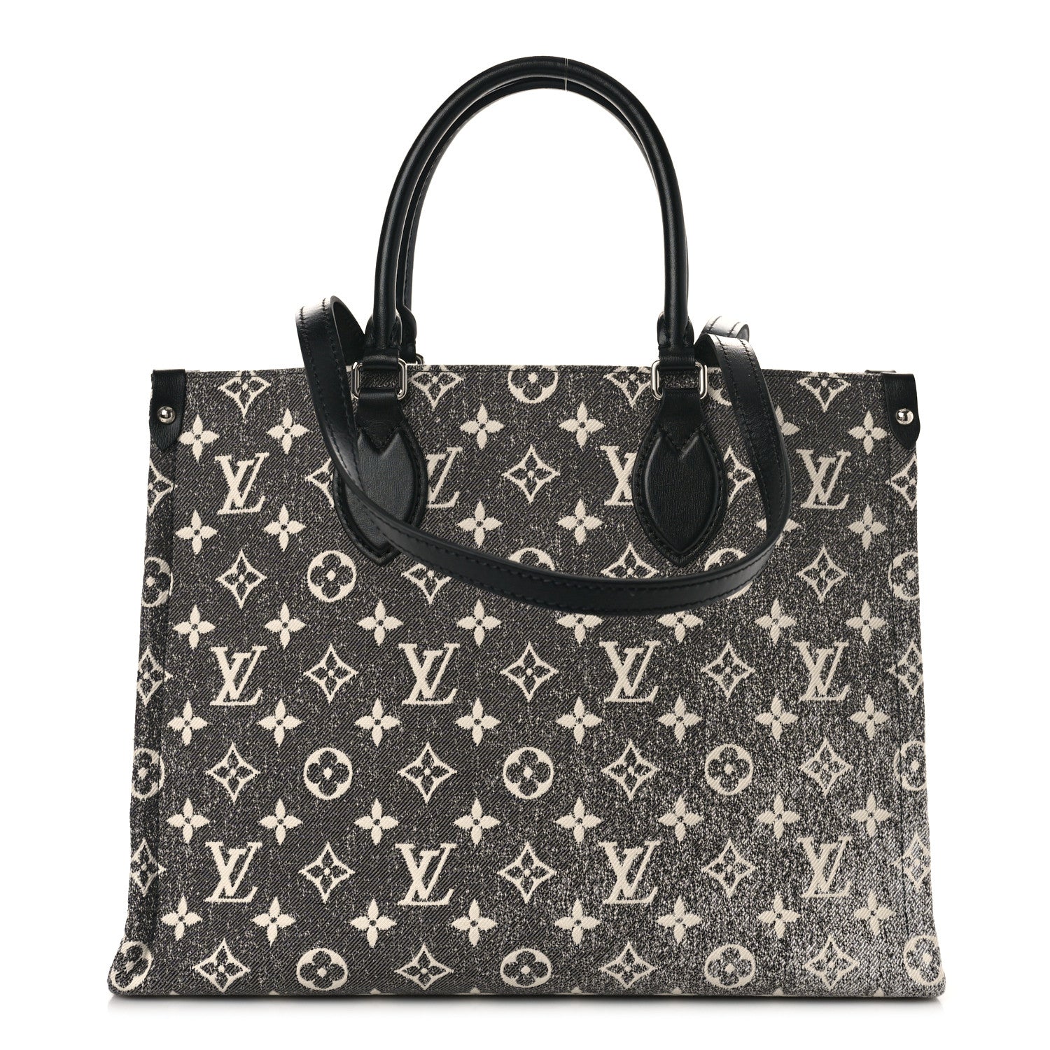 Louis Vuitton Monogram Jacquard Denim Onthego MM Black 1 of 8
