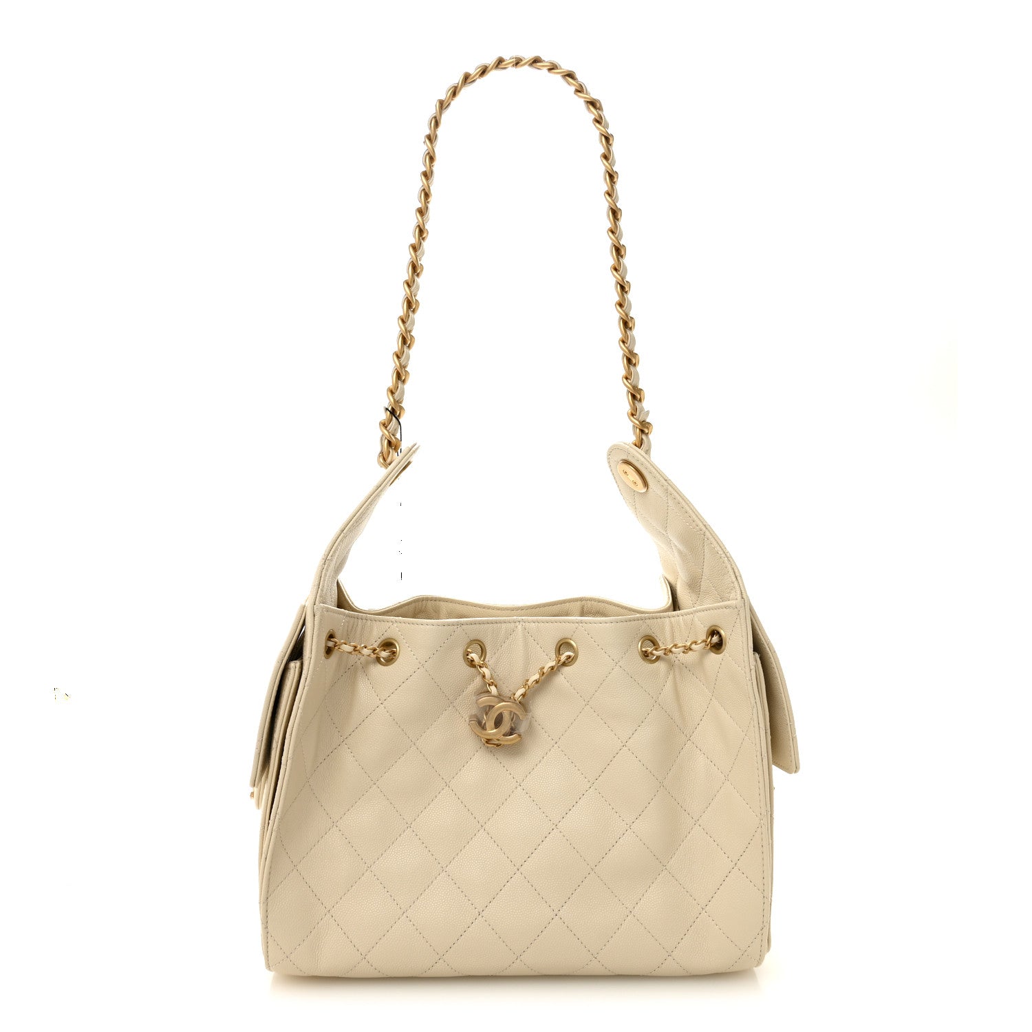 Chanel Caviar Quilted Small Chanel 25 Handbag Light Beige 1 of 11