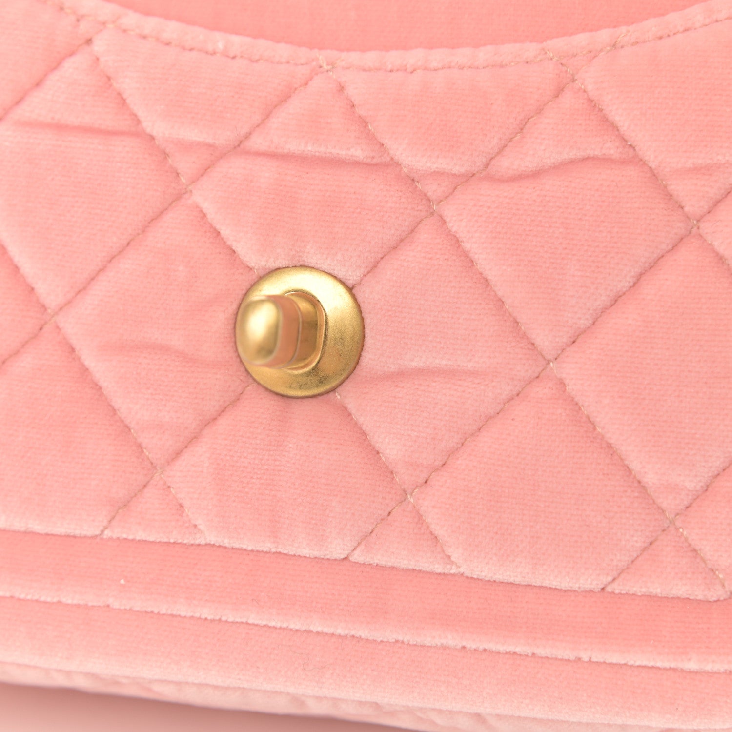 Chanel Velour Quilted Mini Double Frame Flap Rose 9 of 10