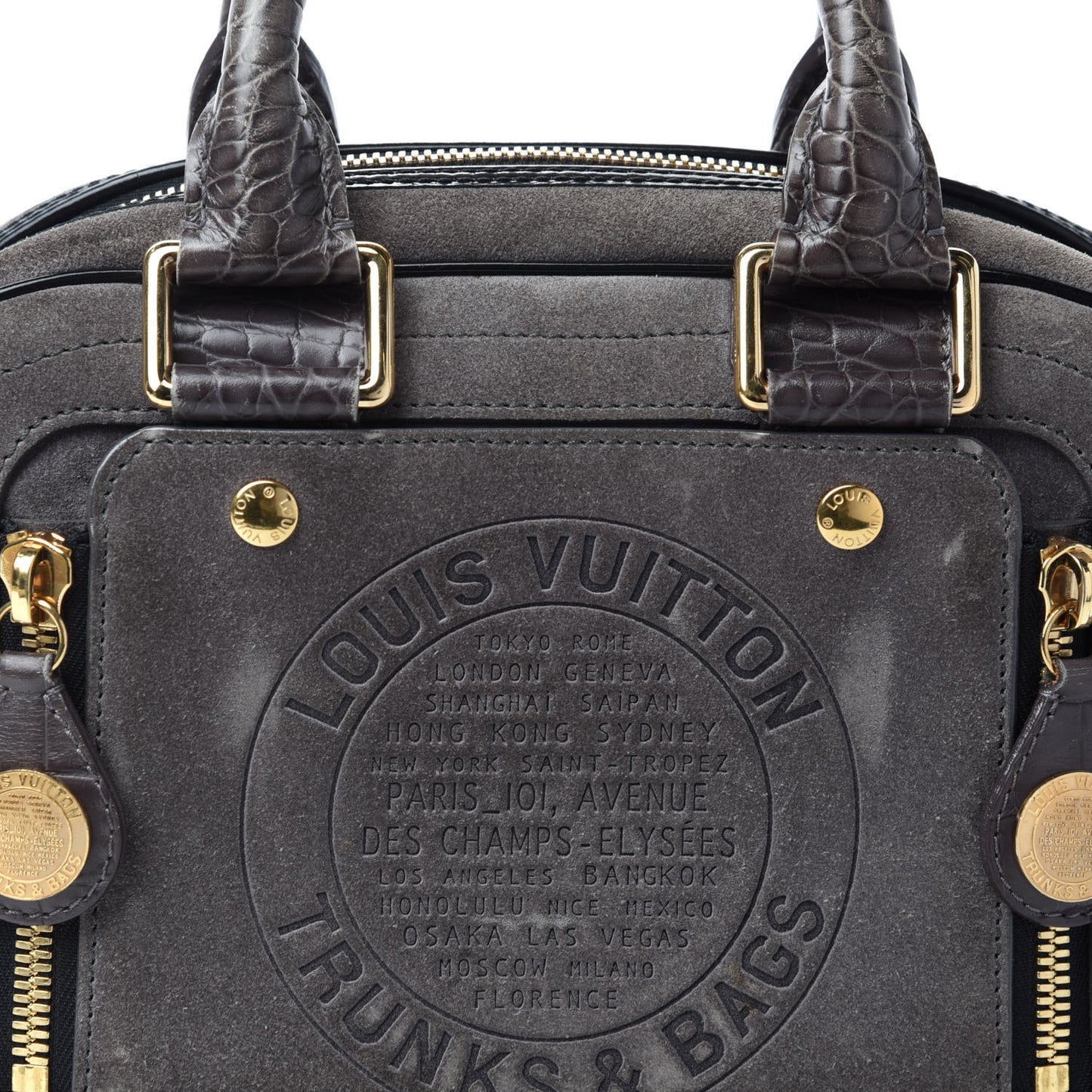 Havane Stamped Trunk Bowler PM Gray