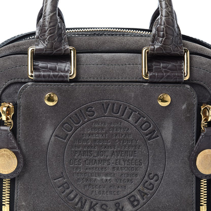 Louis Vuitton Havane Stamped Trunk Bowler PM Gray 10 of 10