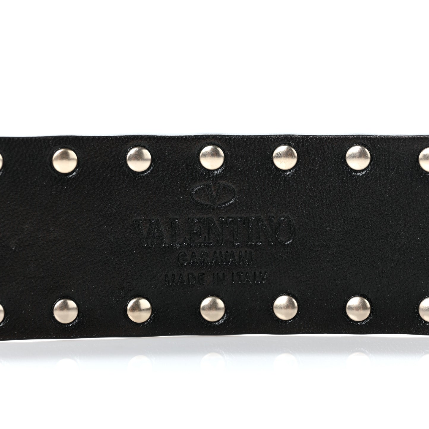 Lambskin Rockstud Spike Shoulder Strap Black