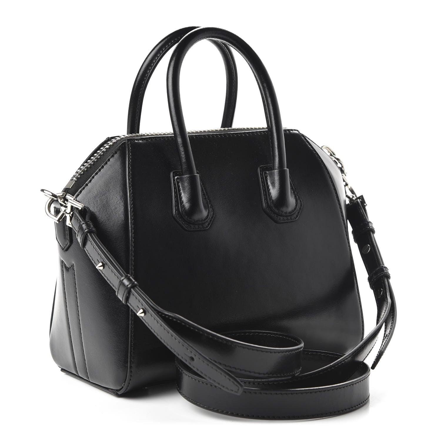 Givenchy Shiny Lord Calfskin Mini Antigona Black 3 of 10