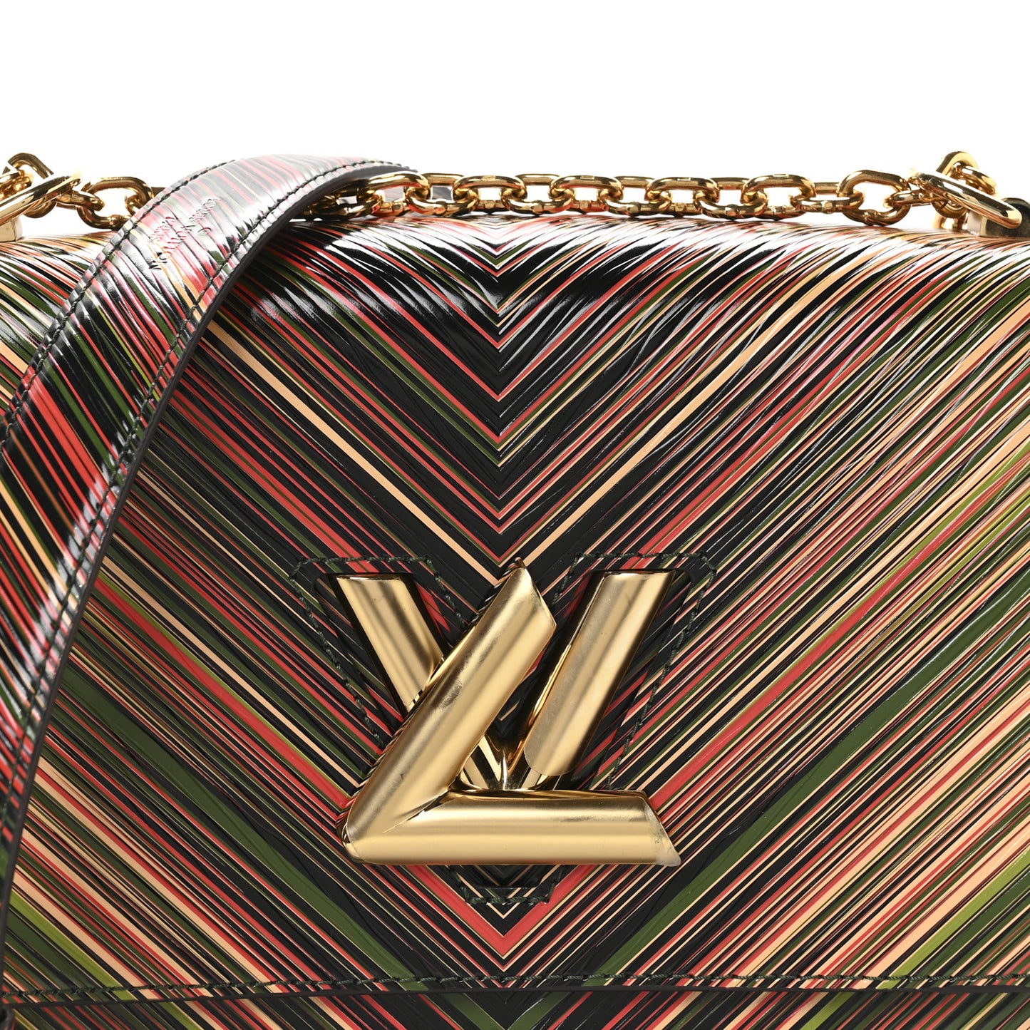 Epi Tropical Twist Shoulder Bag MM Rose Beige