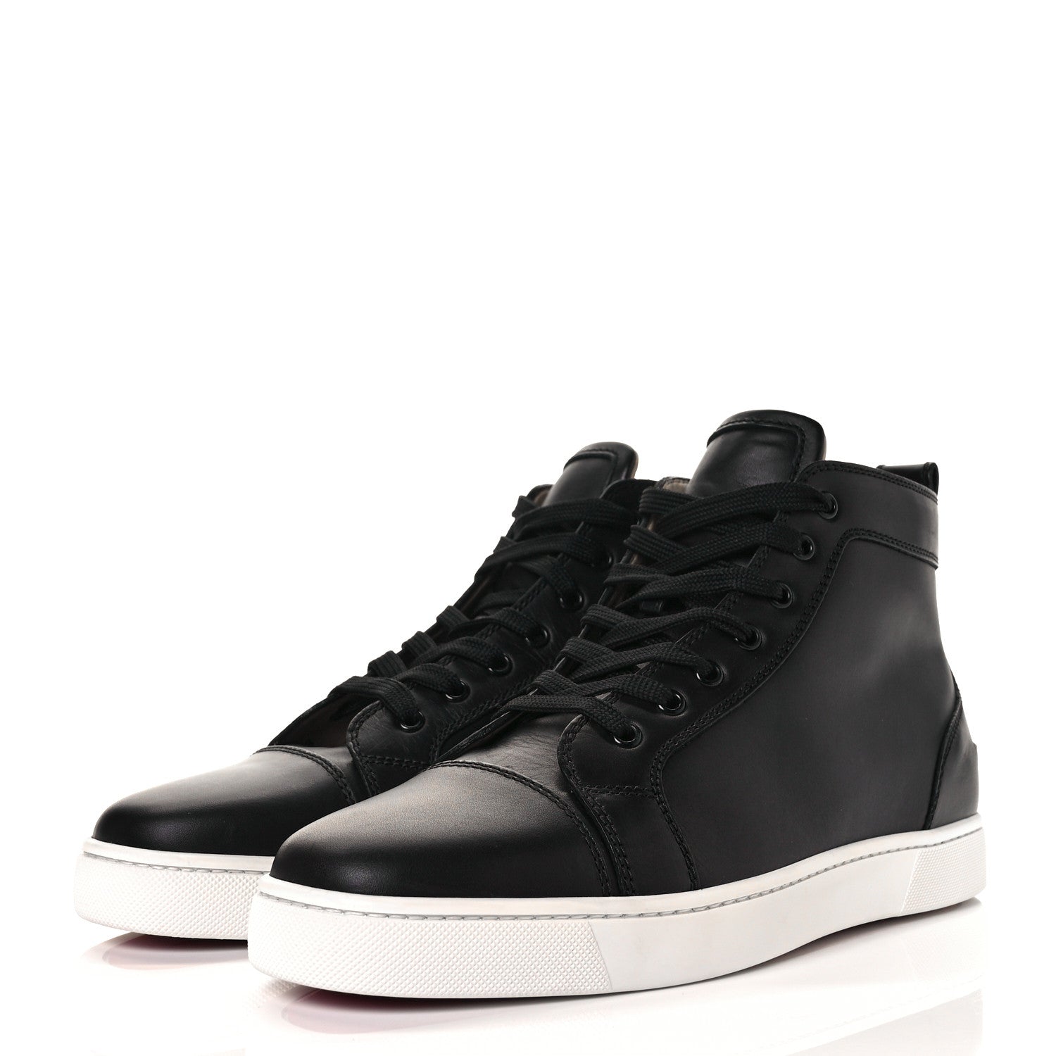 Christian Louboutin Calfskin Mens Louis Flat Sneakers 42.5 Black 6 of 22